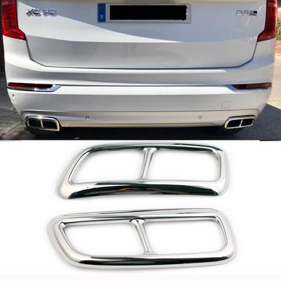 Obložení krytu zadního výfuku automobilu pro Volvo XC90 2016 2017 2018 nerezový tlumič výfuku 2ks