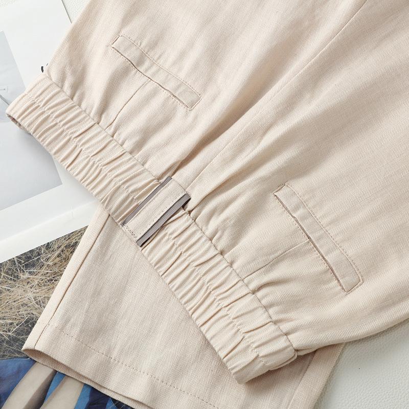 2025 Women's High-Waisted Linen-Cotton Wide-Leg Pants - Slimming, Wrinkle-Resistant, Casual Summer Style