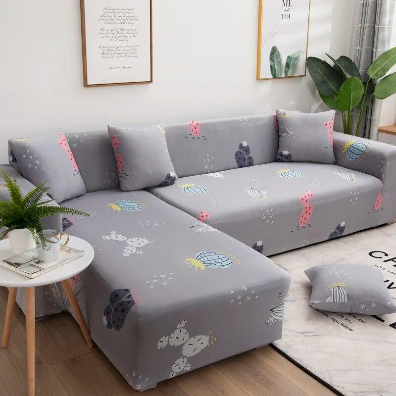 Elastic Sofa Slipcovers Sofa Covers for Living Room Housse Canape 1/2/3/4 Seat Couch Cover Stretch Sectional Furniture Protector
