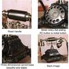 Telefon stacjonarny Telefon w stylu vintage Telefon stacjonarny Obrotowa tarcza Antyczny Salon Antyczne Obrotowe Telefony w stylu vintage