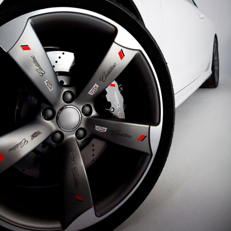 4 Stück Autotürgriff Spiegel Scheibenwischer Aufkleber Decal Styling für Cadillac ATS BLS CT4 CT6 CTS ESCALADE STS XLR XT4 XT5 XTS SLS