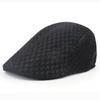 Mesh Hat Men Newsboy Flat Cap Simple Plain Color Mesh Cap Breathable Summer Hunting Driver Golf Beret Mesh Hat
