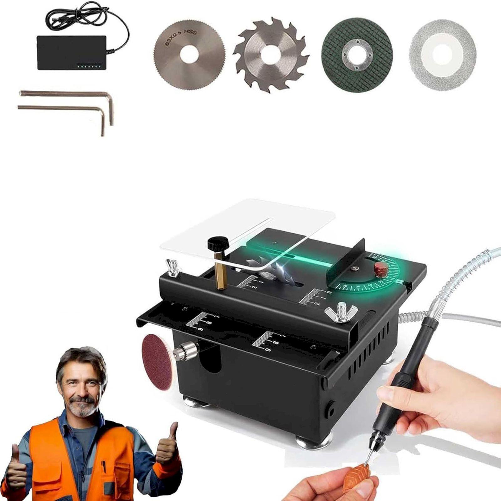 

Многофункциональный стол, переносной стол для резки дерева, стол для поделок, регулируемый режущий, шлифовальный, гравировальный, сверлильный станок, подъемный One Size