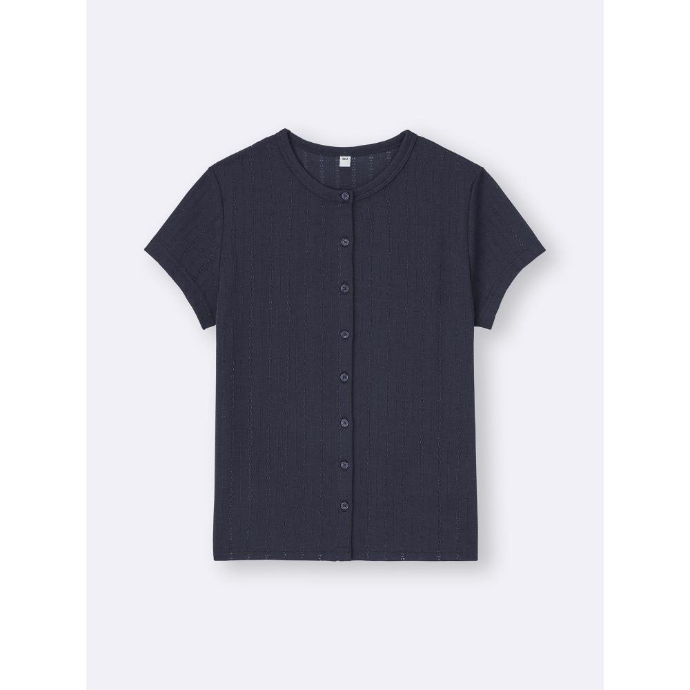 GU by Uniqlo FronT BuTTon PoinT Tail T Osq+e