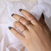 New Product, Multi-Layer Diamond-Set Open Ring, Cold Wind 5-Piece Set, Joint Ring For Women