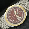 BRUKT SEIKO 5 AUTOMATISK JAPAN HERRE KLOKKE SJELDEN GYLDEN URVERK 575a-a304886-9 SKU575a-a304886