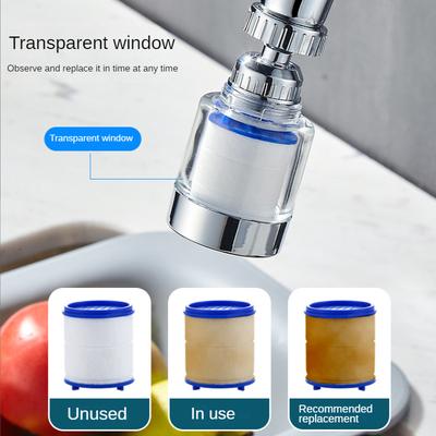 Filtre Robinet Ménager Tête Anti-éclaboussures Douchette Filtre à Eau Extension Rallonge Universelle Robinet de Cuisine Booster d'Eau