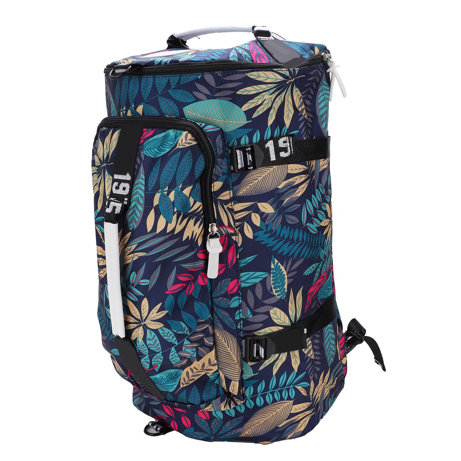 

Принтованный рюкзак полиэстер большая вместимость многофункциональная сумка для отдыха на природе и путешествий синий кленовый лист