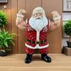 Figurină Crăciun Moș Crăciun Musculos Bodybuilder Desen Animat Moș Statuie Rășină Decorațiune Ornament Petrecere de Sărbători Desktop