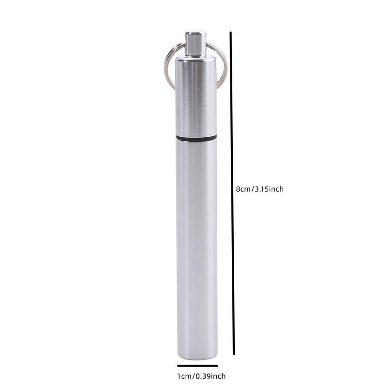 Stainless Steel Portable Rustproof Stand For Toothpick Outdoor Household Travel Seal Storage Container Box Holder Case