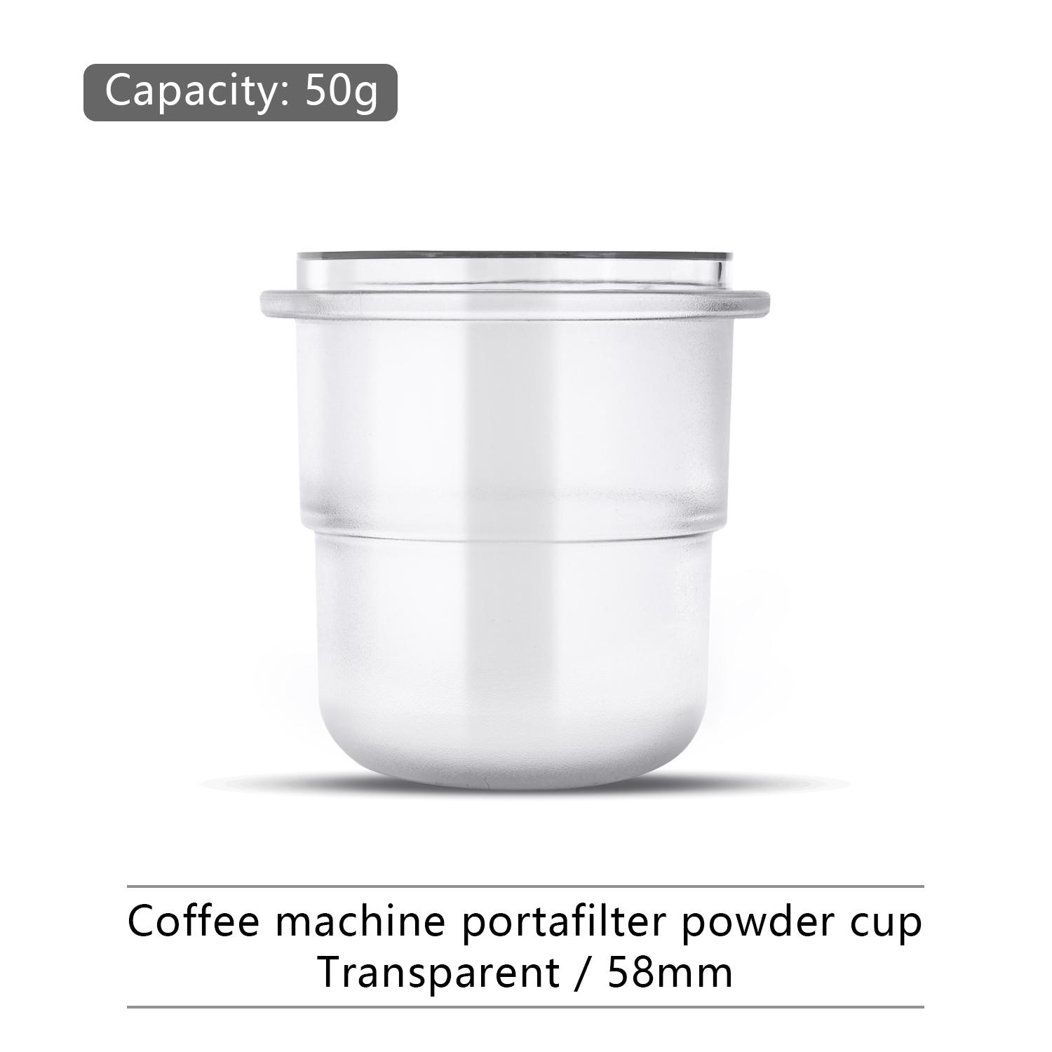 

Чашка для дозирования кофе Штабелируемая Практичная Легко моется Многоразовый кофейный инструмент Аксессуар Чашка для порошка для эспрессо-портафильтров 58 мм