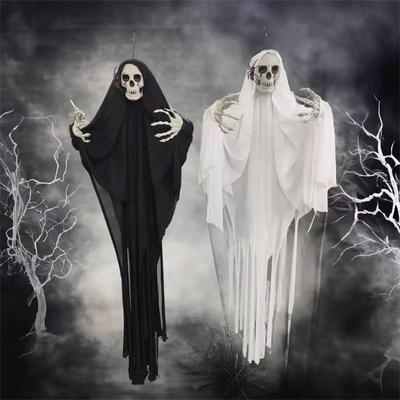 Halloweenské lebky Dekorace Festivalová oslava Ozdoba pro přední dvůr Zahrada Okno Děsivá duchovní panenka