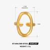 Wholesale High End Waterproof Three-dimensional M Letter Hollow Stainless Steel Finger Ring Trendy for Women Personalize Jewelry