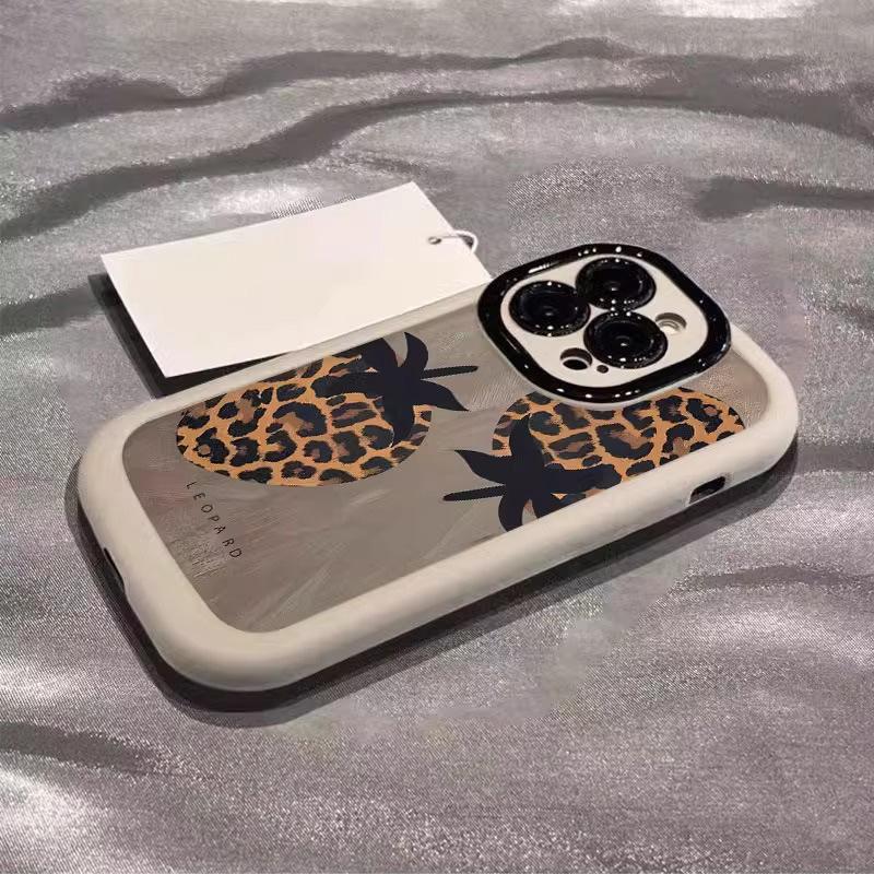 Advanced Leopard Print Suitable for Apple 16promax Mobile Phone Case Painted IPhone 15pro Puff 14 Silicone