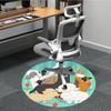 1PC Dogs Park Office Round Area Rug, Mat Suitable For Office, Under Office Chairs Bedroom Living Room Home Decor, Room Deco