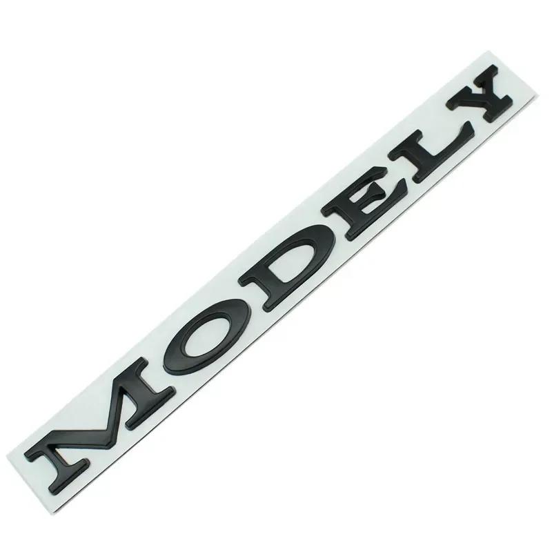 Car Sticker Model Y Logo Sticker for Tesla ModelY Creative Letter Stickers Tail Trunk 3D Zinc Alloy Emblem Badge Styling Car Mod