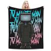 Coperte Titan Speakerman Skibidi Toilet Coperta Plaid in Lana Biancheria da Letto Decorazione Divano Copriletto Ultra Morbido Caldo