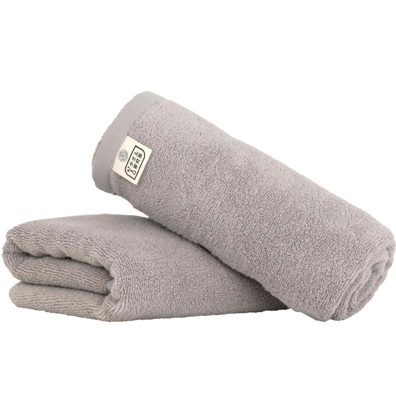 

Towel Laboratory Bath Dark Set of Fast JapanTechnology [Air Softness] #027 Towels, Gray, 2, Fluffy, Soft, Medium-Weight, Volume, Lightweight, No-Twist