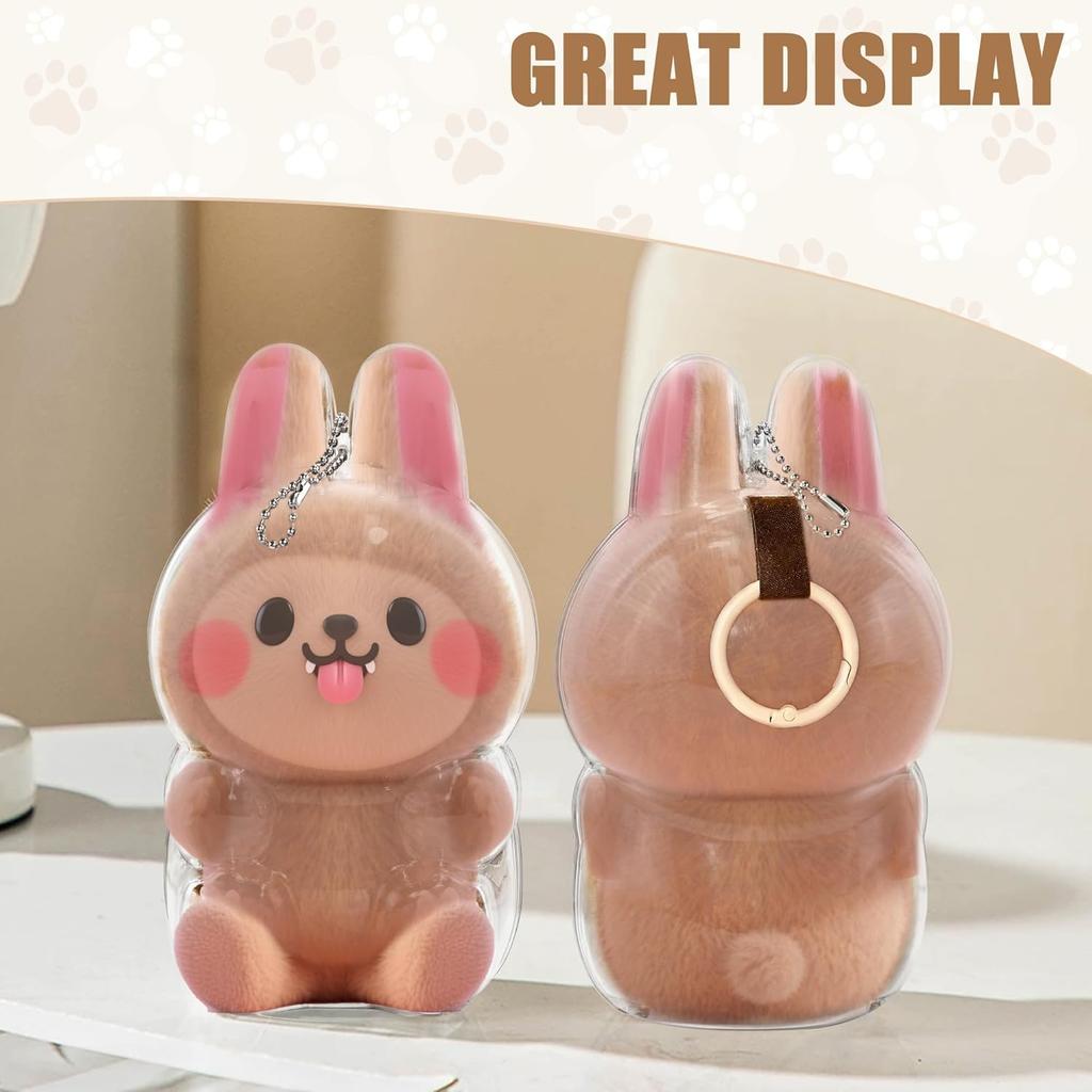 LABUBU Clear Case, Clear Cover, Fits LABUBU In Both Standing and Sitting Positions, Convenient To Carry, Storage & Protection, Thin and Lightweight