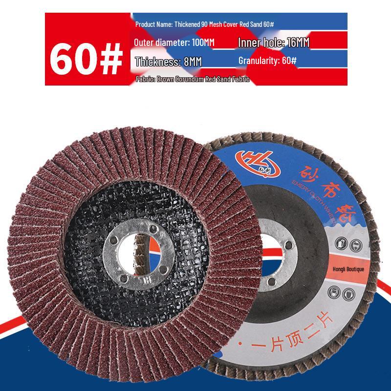 Durable 100 Type Flap Disc for Metal Polishing, Thickened Sanding Disc for Stainless Steel