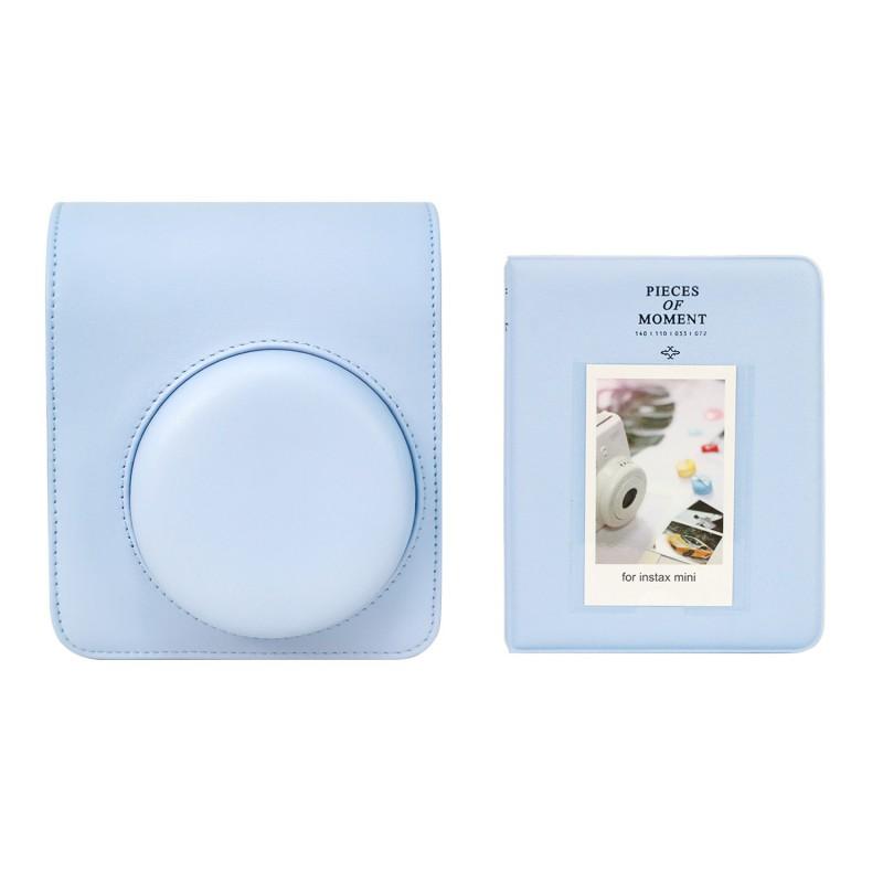 Instax Mini 13 Camera Case PU Leather Protective Bag With Photo Album Fujifilm Instant - Pastel Colors
