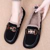 Mao Mao shoes women's winter wear 2025 new one-pedal Doudou shoes soft sole soft surface comfortable shoes velvet warm cotton shoes