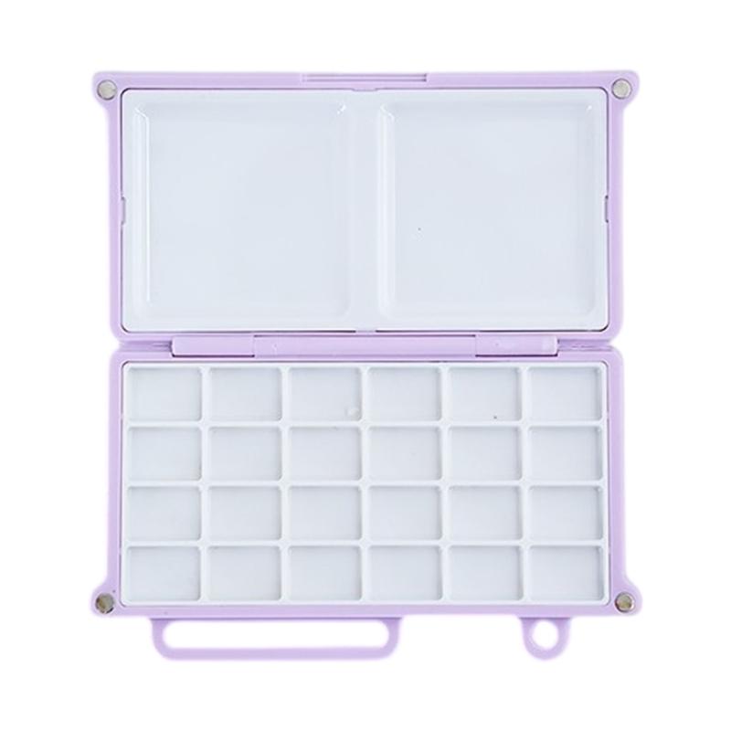 24 Colors Watercolour Paint Palette Watercolour Paint Box Empty Watercolor Box Paint Tray Palette for Artists
