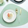 Double-Sided Pu Leather Placemat Teacup Coasters Waterproof And Oil-Proof Table Mats Western Restaurant Heat-Insulating Mats