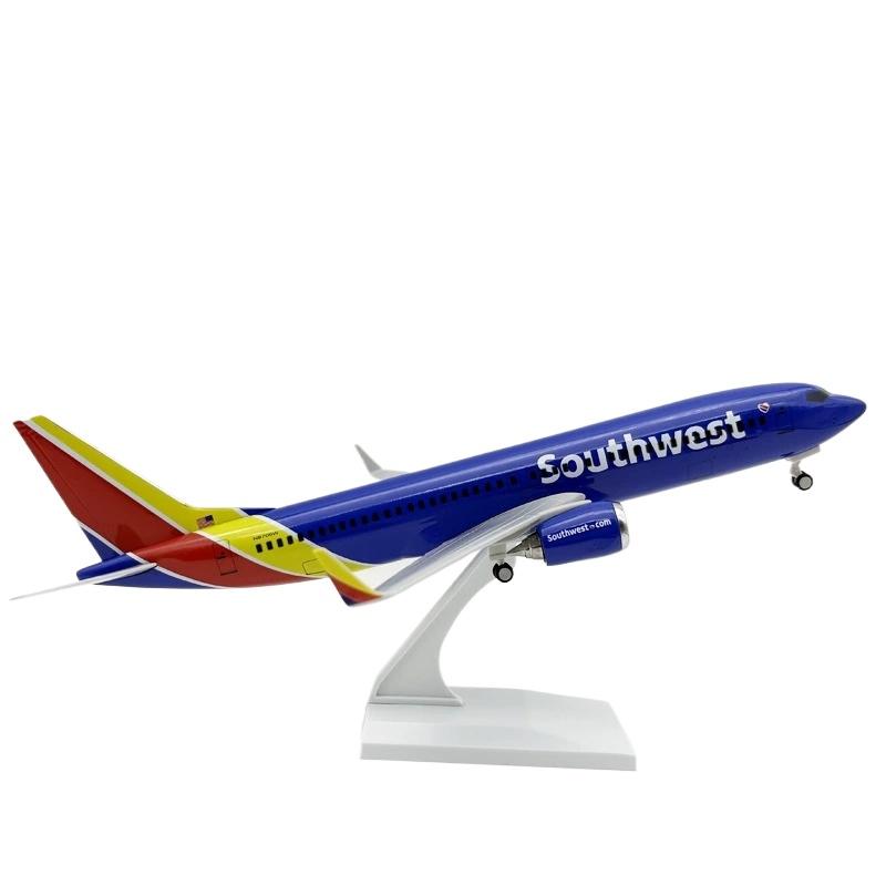 

30 СМ Літак Смола B737 Southwest Airlines Модель літака 737 Airways Модель літака Стійка Лита Іграшка Літак для Дітей