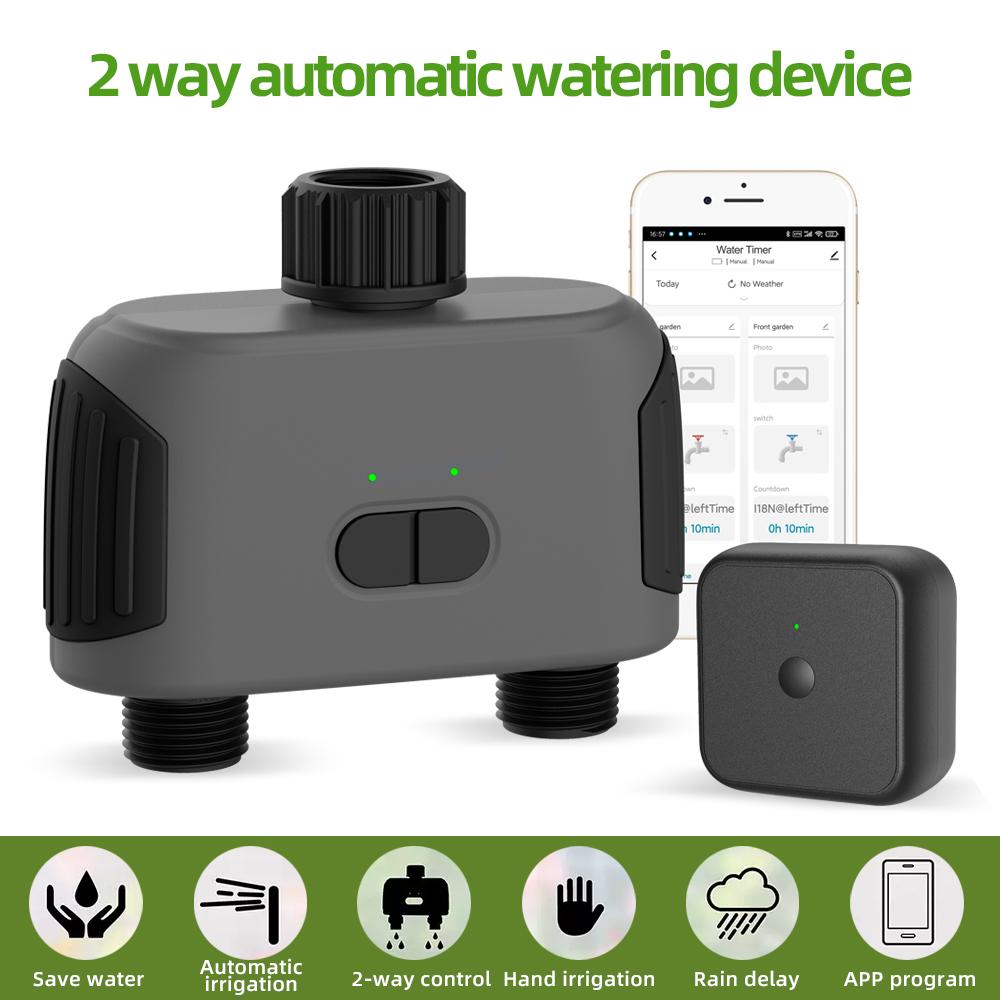 WiFi Smart Water Timer Bluetooth Gateway Irrigation Controller Automatic Garden Watering System Rain Delay Control Water Valve