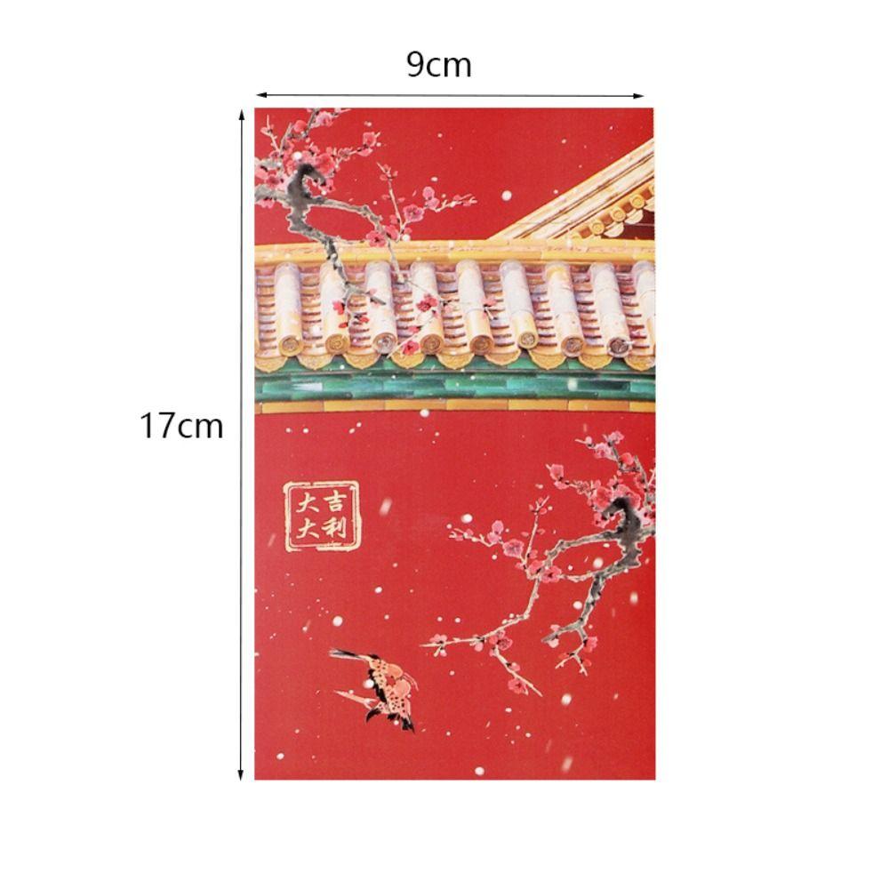 Snow Scene 2025 Lucky Money Bag Mixed Pattern Red Packet Creative HongBao  Wedding