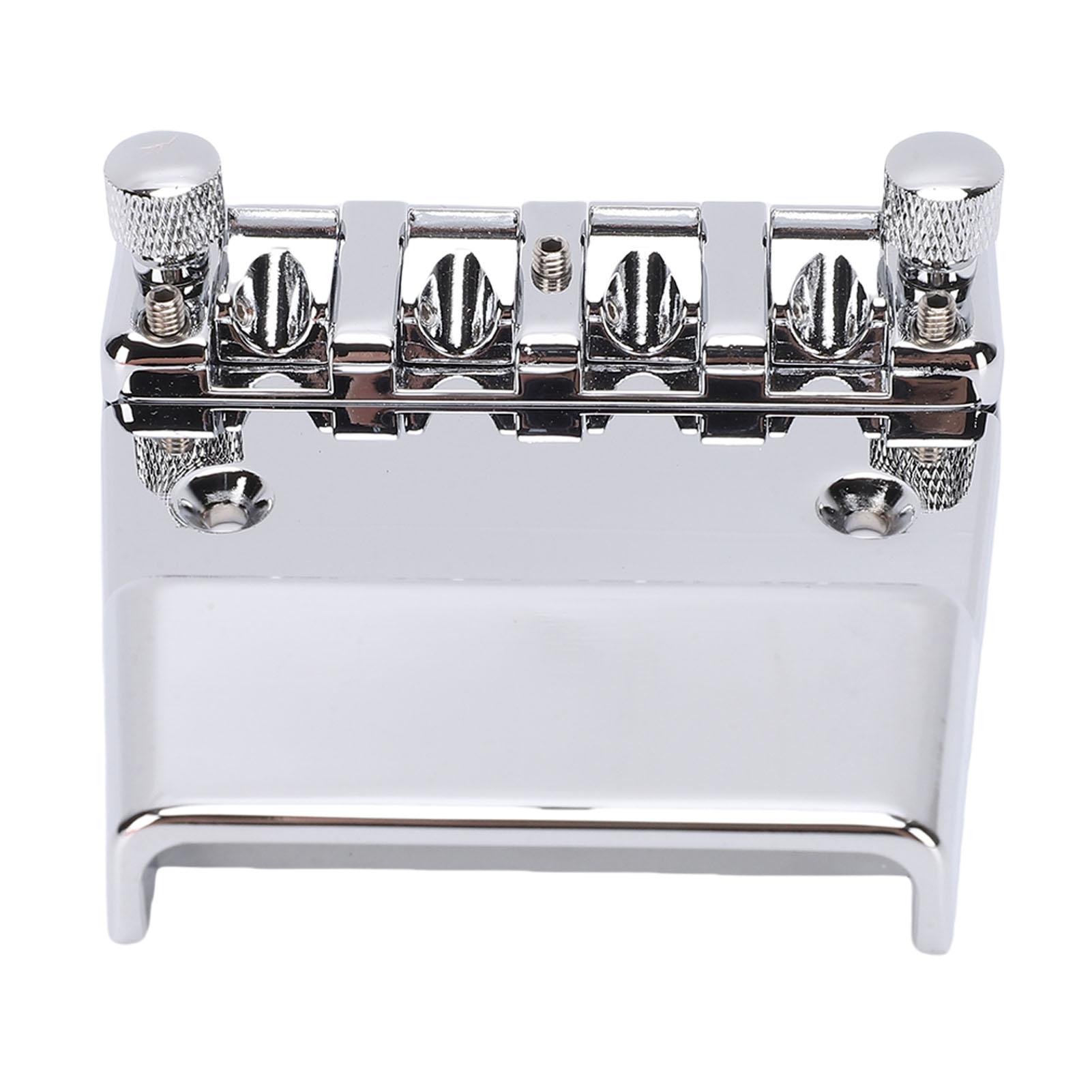 

Bass Bridge Fit for 4 String 18mm Cr Plated Zinc Alloy Saddles Assembly