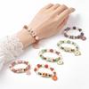 Elastic Hummingbird Bracelet with Pendant Beaded Bracelet Metal Tube Crystal Bracelet  Party Favors