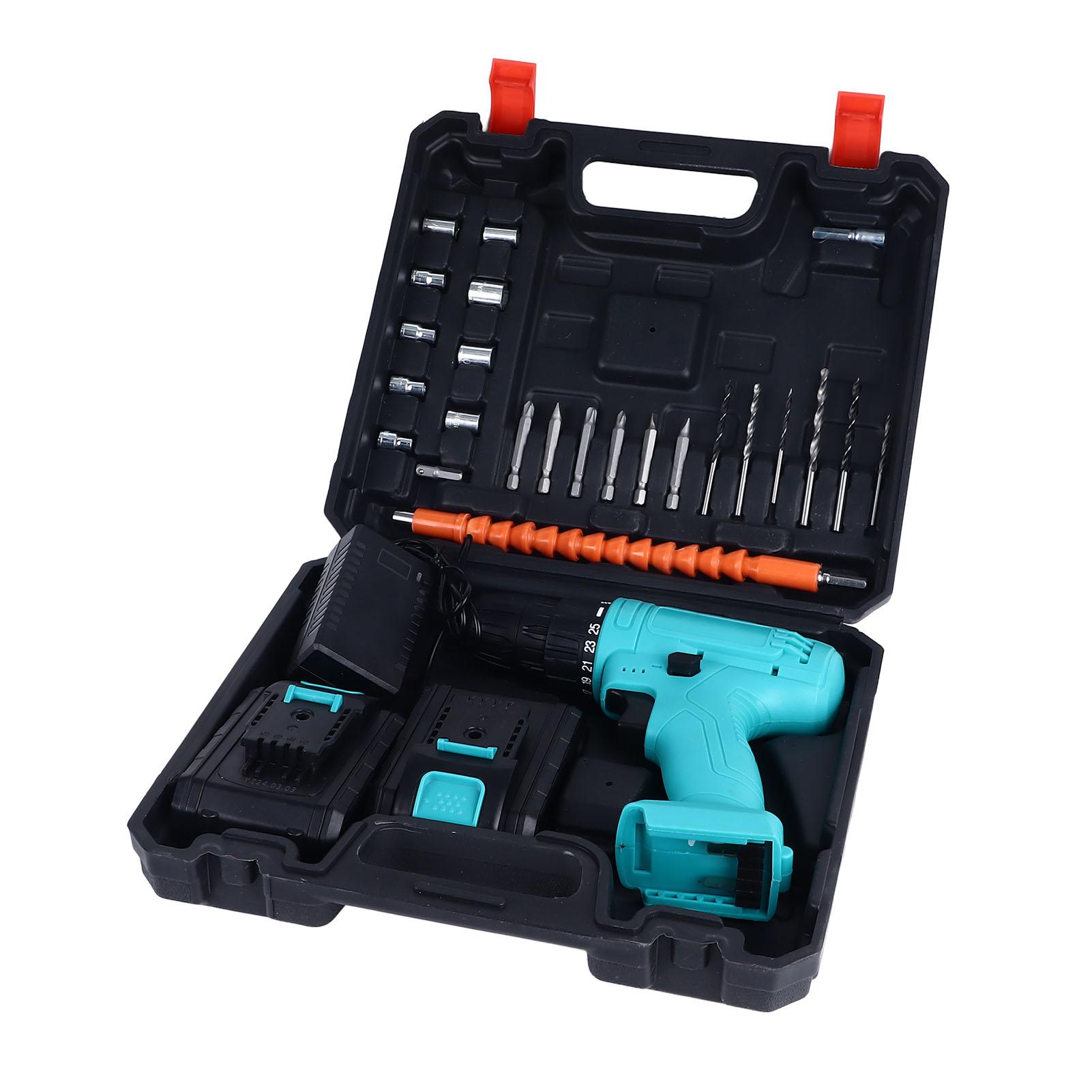 

Литиевая электрическая дрель аккумуляторная ручная портативный электроинструмент с 2шт 21В батареями