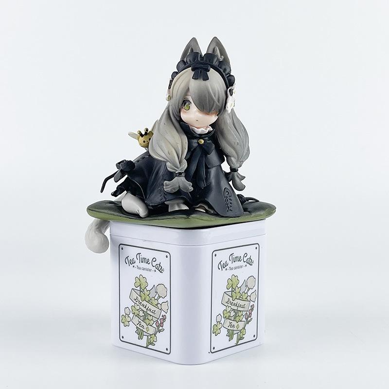 Tea Party Cat Anime Figur Q Version Ribose Star Statue Actionfigur Sammlung Modell Ornamente Spielzeug Geschenke