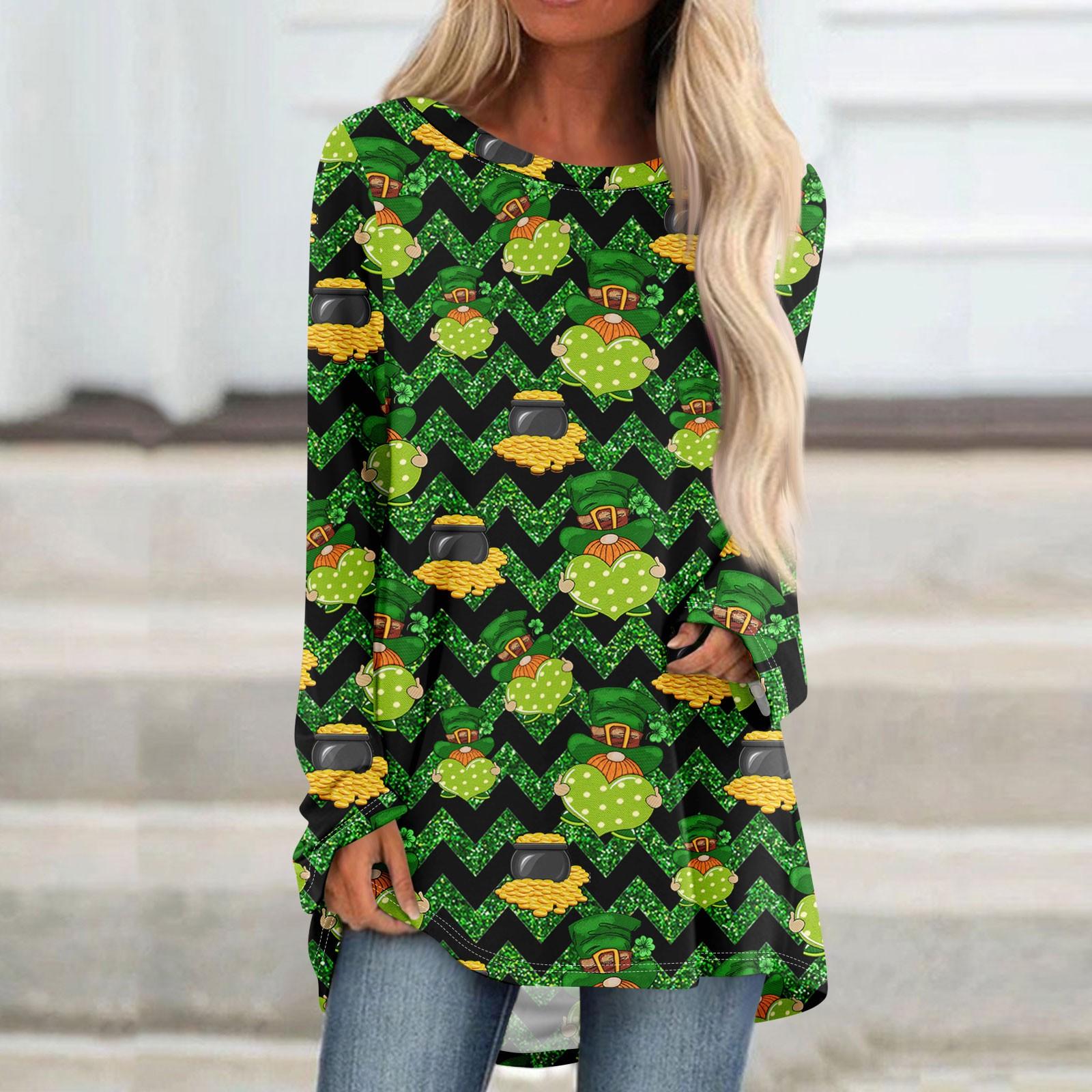 

Женская повседневная модная блузка с цветным принтом и длинным рукавом средней длины L армия зеленый