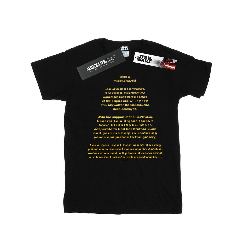 Star Wars Mens The Force Awakens Opening Crawl T-Shirt