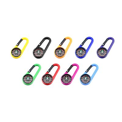Multifunction Keychain Pocket Outdoor Carabiner Compasses Navigation Tool for Teen Adults Hiking Camping Compasses Portable