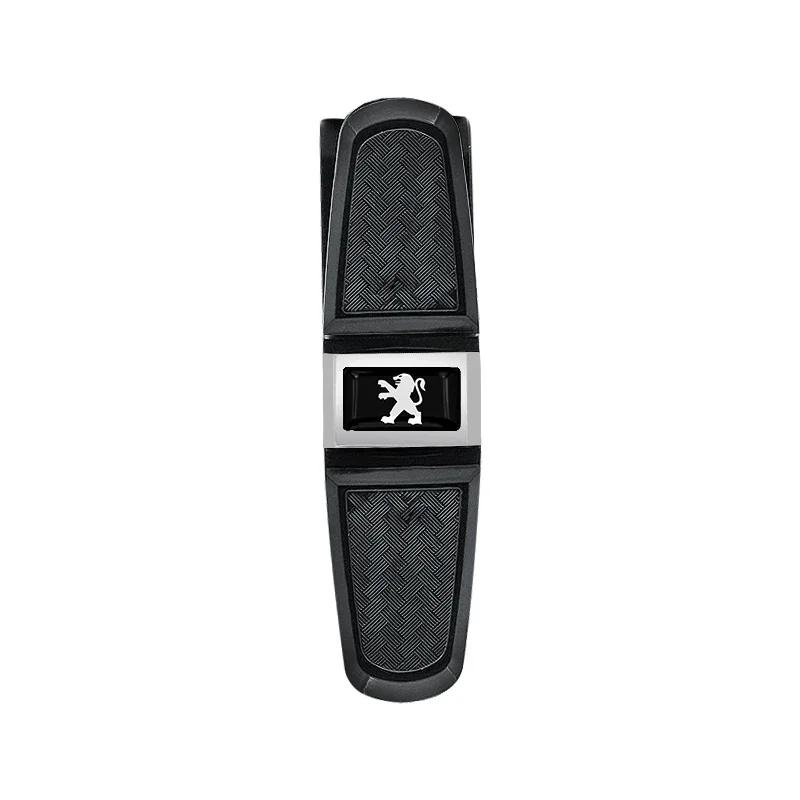 

Car Sticker 2025 Hot For Peugeot Car Sun Visor Glasses Box Universal Sunglasses Clip Card Ticket For Peugeot 206 207 307 3008 20 коричневый