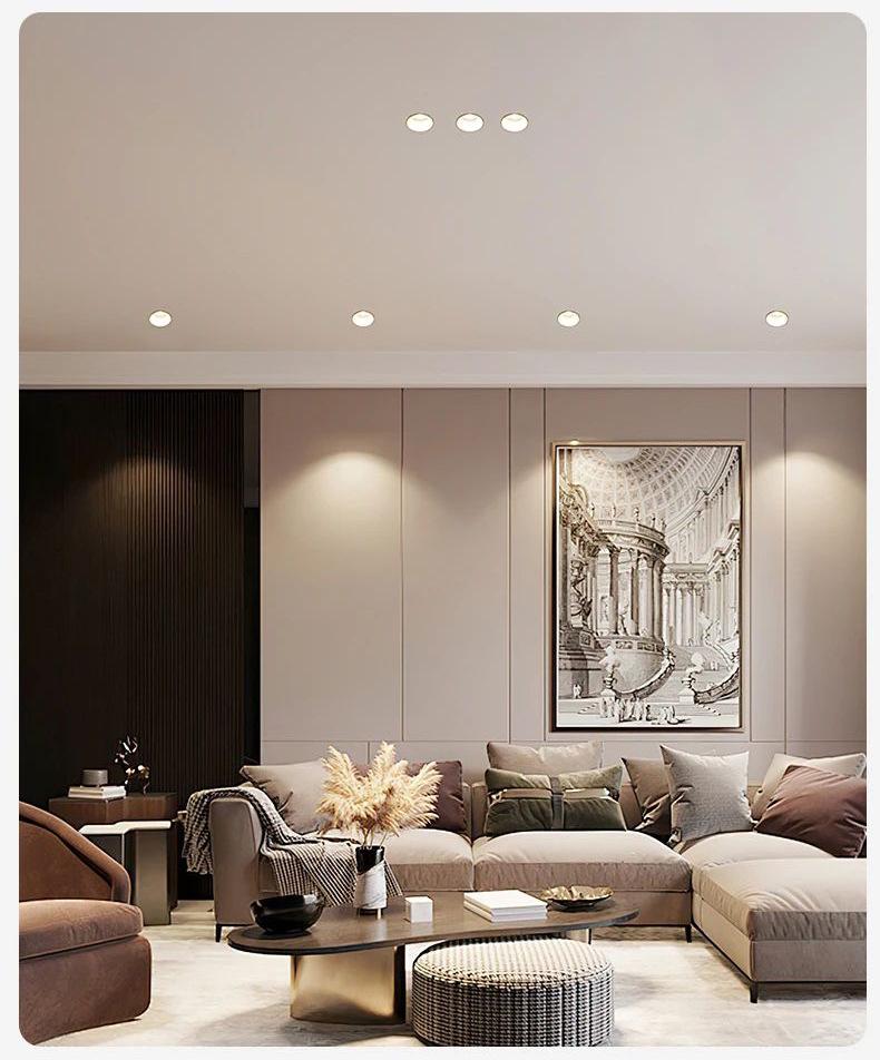 Anti-Fog Narrow Edge LED Downlight for Kitchen & Bathroom Ceilings