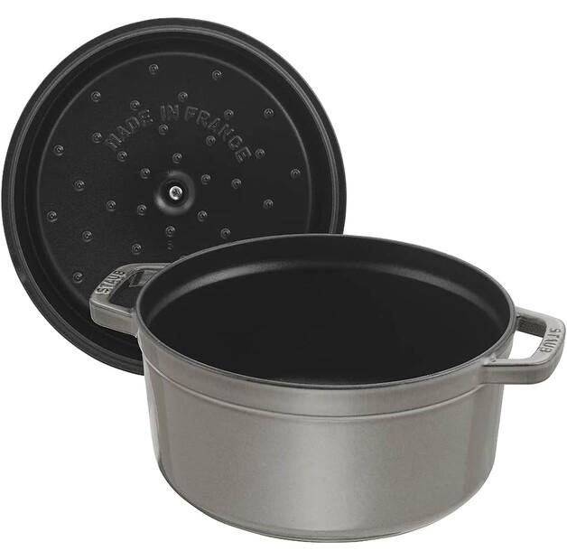 Кокотница Zwilling Staub круглый 24см графит серый 3,8л (40500-246-0)