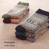 Herren Retro Kaninchenwollsocken - Warme Socken im Ethno-Stil für Herbst & Winter