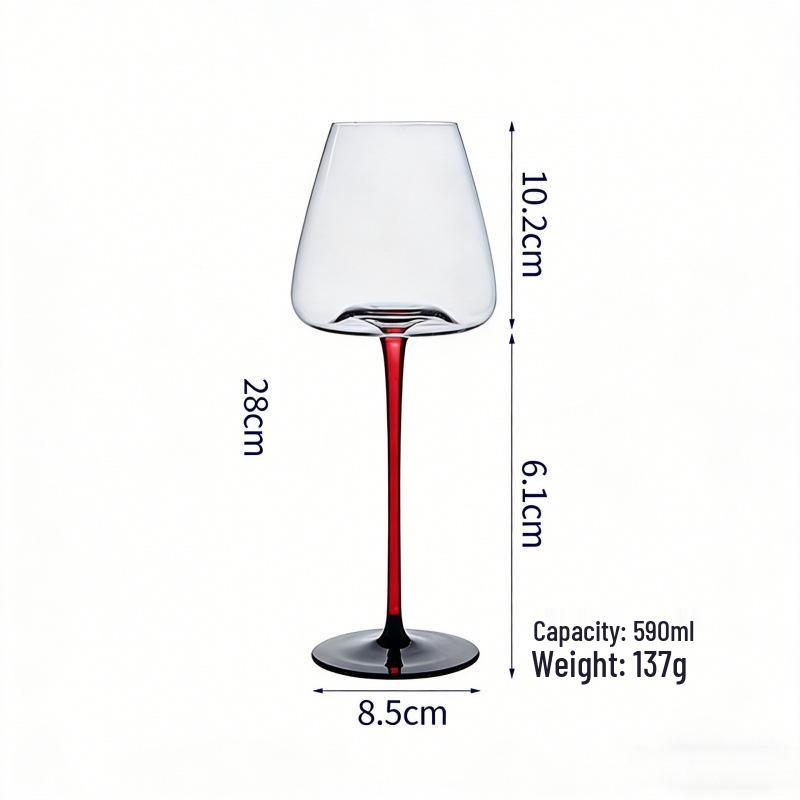 Rotating Burgundy Wine Decanter & High-Stemmed Glass Set
