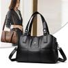 Soft Leather Splicing Large-capacity Handbag Women's Shoulder Bag