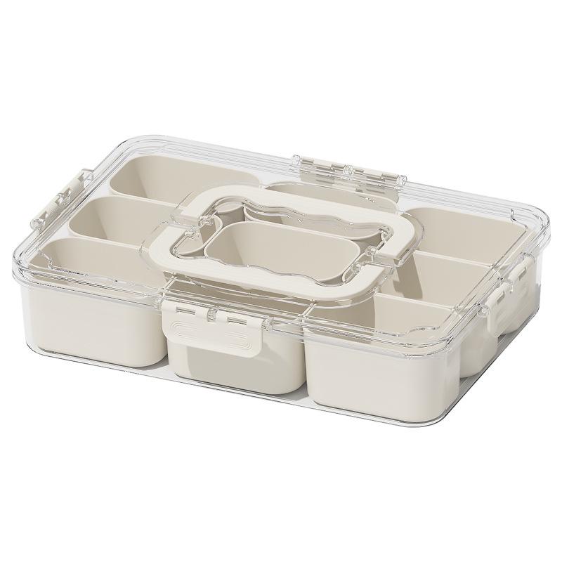 Portable Multi-Compartment Spice and Fruit Storage Box