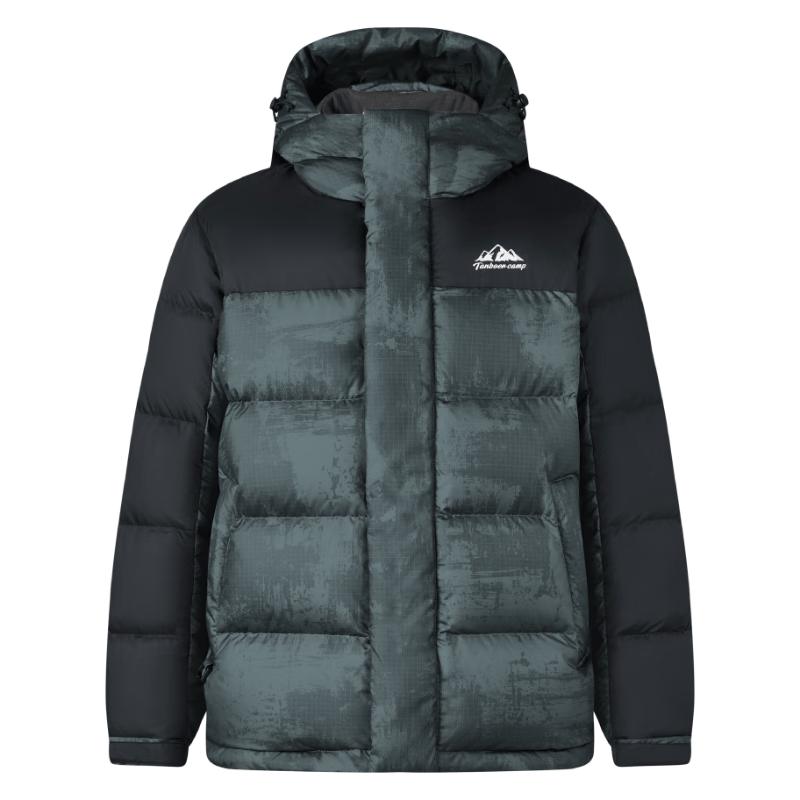 Tanboer Men s Hooded Outdoor Down Jacket M
