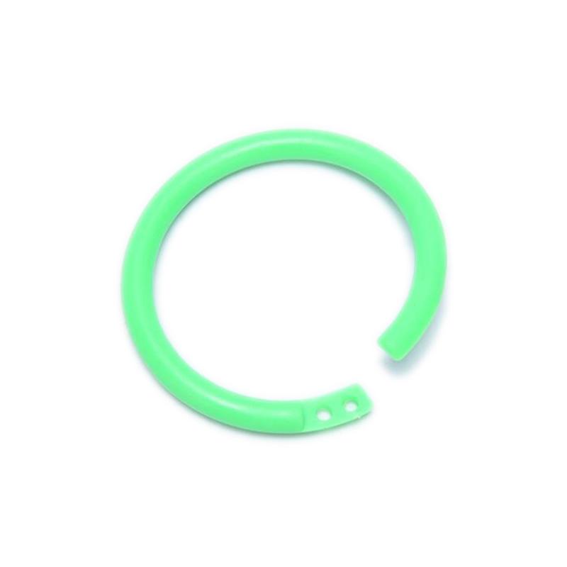 20 шт круглые вкладыши легкие кольца переплет для тетрадей пластиковые обручи альбомы сделай сам 28mm зелёный 529₽