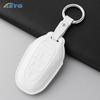 Leather Car Key Case Cover Shell For Peugeot 308 408 508 2008 3008 4008 5008 For Citroen C4 C6 C3-Xr Keychain Accessories