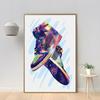 Popular Sports Shoes, Basketball Shoes, Street Graffiti Wall Art Posters, Fashionable Home Decoration, Oil Painting, Mural Printing