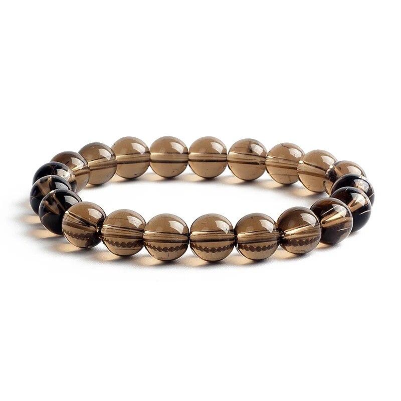 10MM Natural Stone Beads Bracelet Men 8MM Reiki Tiger Eye Agates Quartz Beaded Bracelets for Women Elastic Rope Handmade Jewelry
